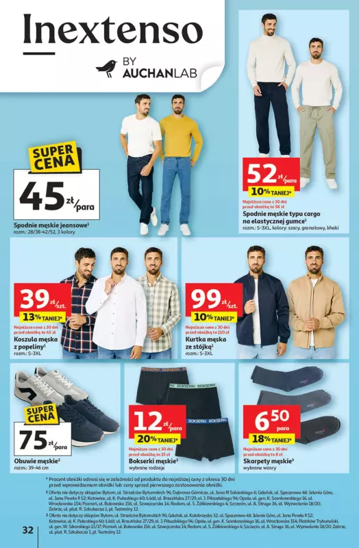 Auchan - gazetka promocyjna Pewność niskich cen Hipermarket od czwartku 11.09 do środy 17.09 - strona 32
