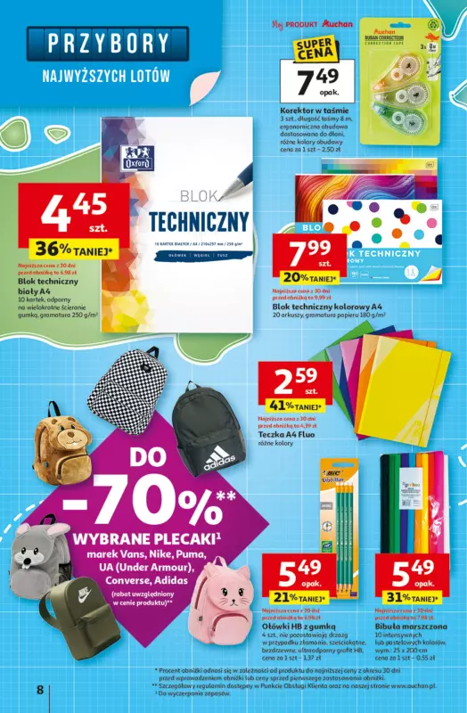 Auchan - gazetka promocyjna Pewność niskich cen Hipermarket od czwartku 11.09 do środy 17.09 - strona 8
