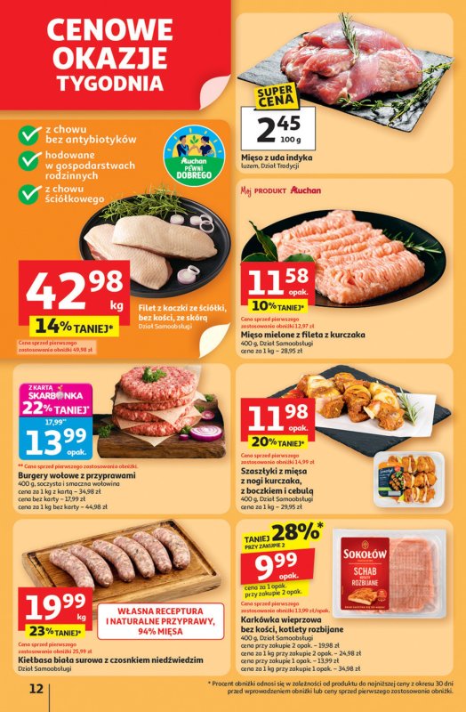 Auchan - gazetka promocyjna Pewność niskich cen Hipermarket  do środy 17.09 - strona 12