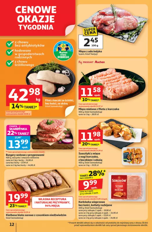 Auchan - gazetka promocyjna Pewność niskich cen Hipermarket od czwartku 11.09 do środy 17.09 - strona 12