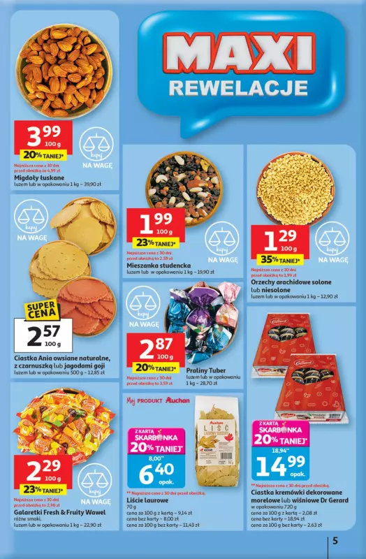 Auchan - gazetka promocyjna Pewność niskich cen Hipermarket od czwartku 11.09 do środy 17.09 - strona 5