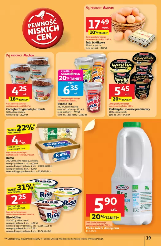 Auchan - gazetka promocyjna Pewność niskich cen Hipermarket od czwartku 11.09 do środy 17.09 - strona 19