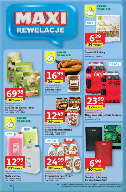 Auchan - gazetka promocyjna Pewność niskich cen Hipermarket od czwartku 11.09 do środy 17.09 - strona 4