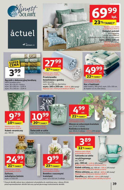 Auchan - gazetka promocyjna Pewność niskich cen Hipermarket  do środy 17.09 - strona 39