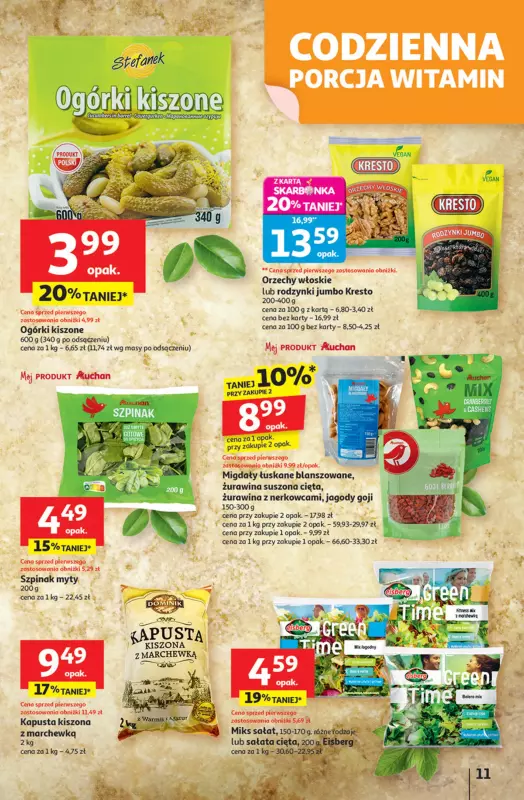 Auchan - gazetka promocyjna Pewność niskich cen Hipermarket od czwartku 11.09 do środy 17.09 - strona 11