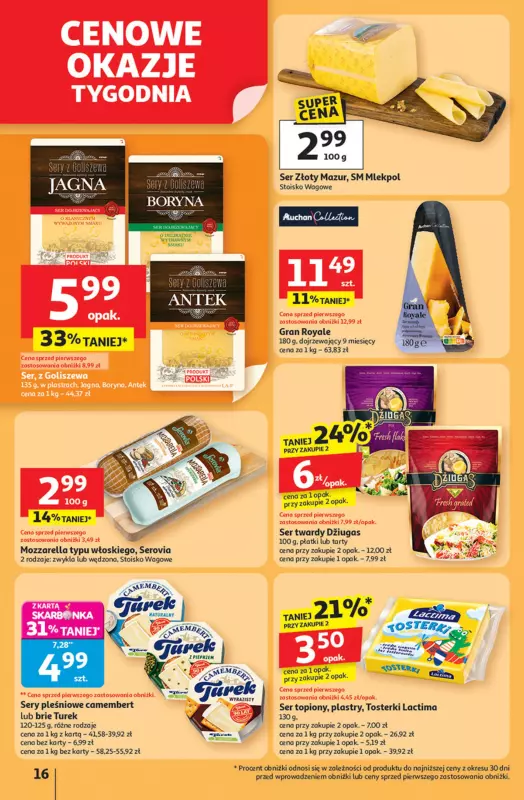 Auchan - gazetka promocyjna Pewność niskich cen Hipermarket od czwartku 11.09 do środy 17.09 - strona 16