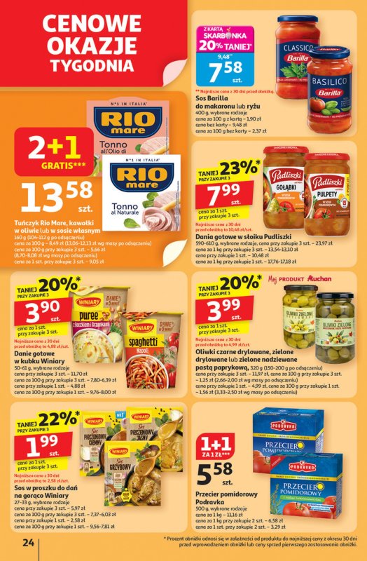 Auchan - gazetka promocyjna Pewność niskich cen Hipermarket  do środy 17.09 - strona 24