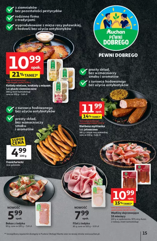 Auchan - gazetka promocyjna Pewność niskich cen Hipermarket od czwartku 11.09 do środy 17.09 - strona 15