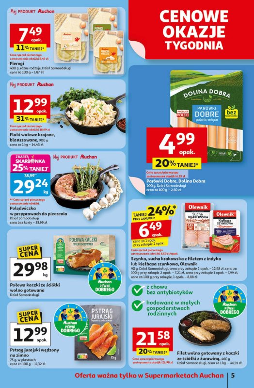 Auchan - gazetka promocyjna Pewność niskich cen Supermarket od czwartku 18.09 do środy 24.09 - strona 5