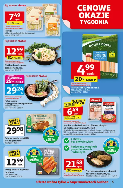 Auchan - gazetka promocyjna Pewność niskich cen Supermarket od czwartku 18.09 do środy 24.09 - strona 5