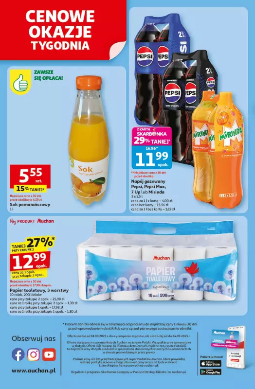 Auchan - gazetka promocyjna Pewność niskich cen Supermarket od czwartku 18.09 do środy 24.09 - strona 8