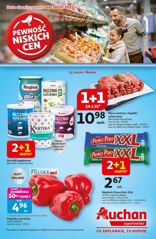 Auchan - gazetka promocyjna Pewność niskich cen Supermarket  