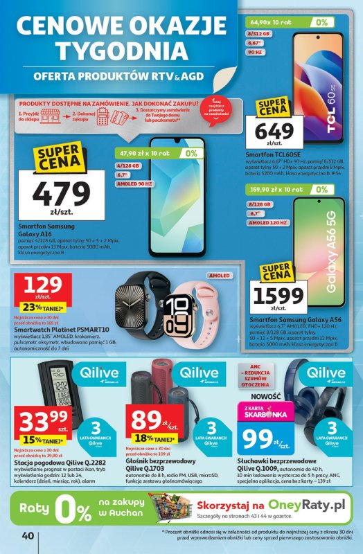 Auchan - gazetka promocyjna Pewność niskich cen Hipermarket od czwartku 18.09 do środy 24.09 - strona 40