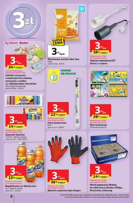 Auchan - gazetka promocyjna Pewność niskich cen Hipermarket od czwartku 18.09 do środy 24.09 - strona 8