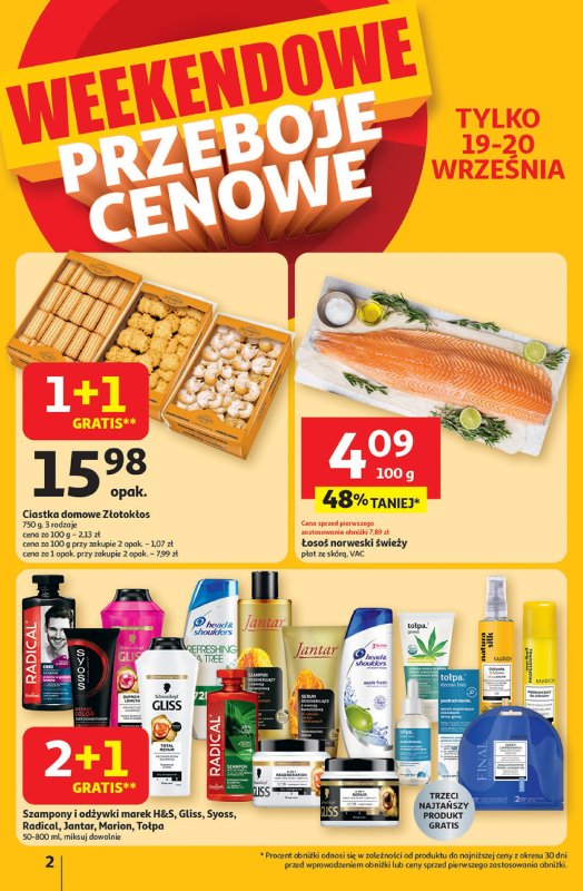 Auchan - gazetka promocyjna Pewność niskich cen Hipermarket od czwartku 18.09 do środy 24.09 - strona 2