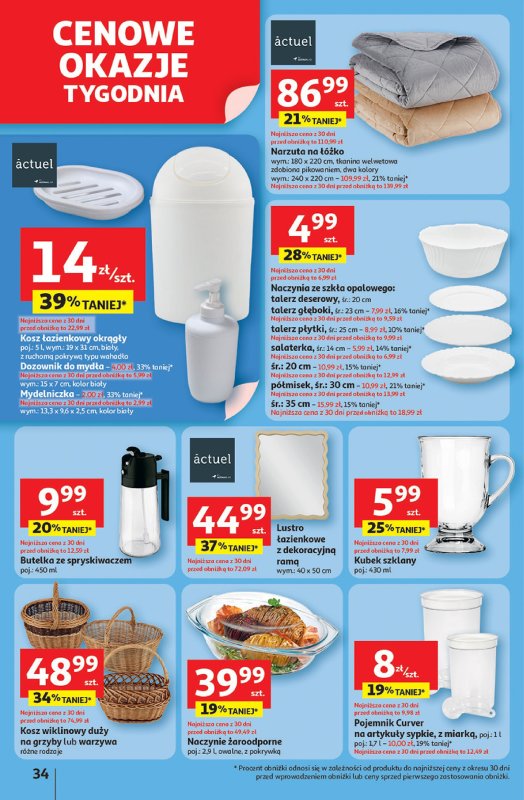 Auchan - gazetka promocyjna Pewność niskich cen Hipermarket od czwartku 18.09 do środy 24.09 - strona 34