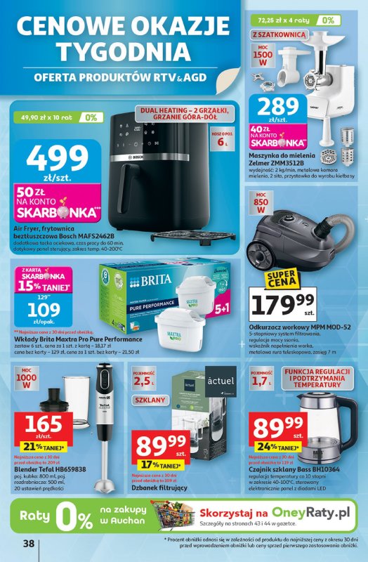 Auchan - gazetka promocyjna Pewność niskich cen Hipermarket od czwartku 18.09 do środy 24.09 - strona 38