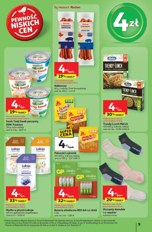 Auchan - gazetka promocyjna Pewność niskich cen Hipermarket od czwartku 18.09 do środy 24.09 - strona 9