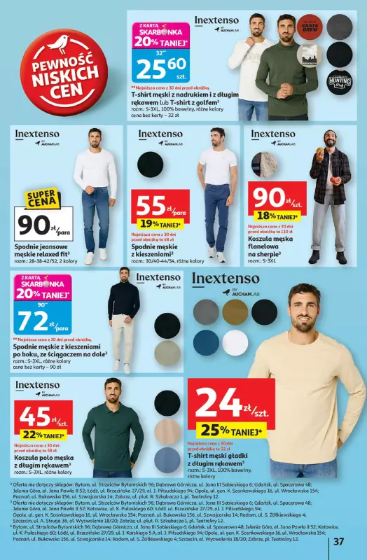 Auchan - gazetka promocyjna Pewność niskich cen Hipermarket od czwartku 18.09 do środy 24.09 - strona 37