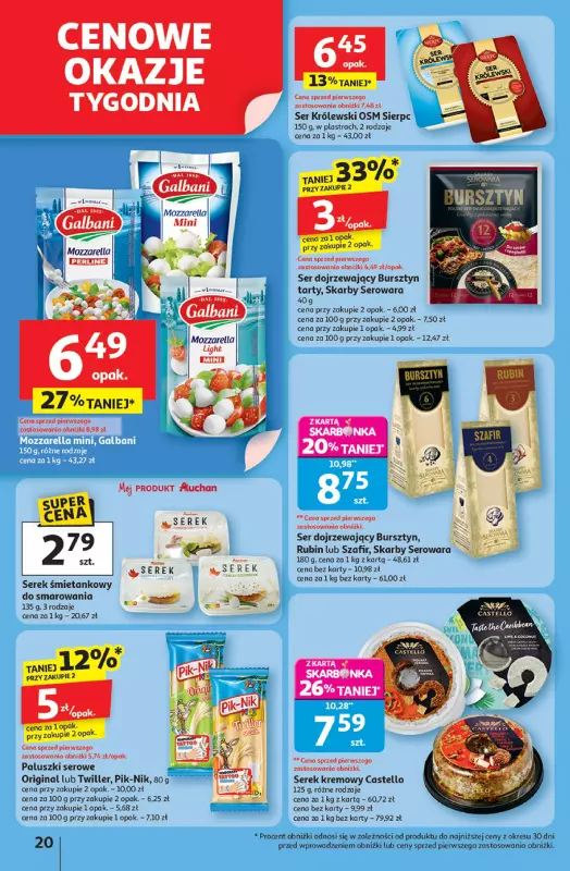Auchan - gazetka promocyjna Pewność niskich cen Hipermarket od czwartku 18.09 do środy 24.09 - strona 20