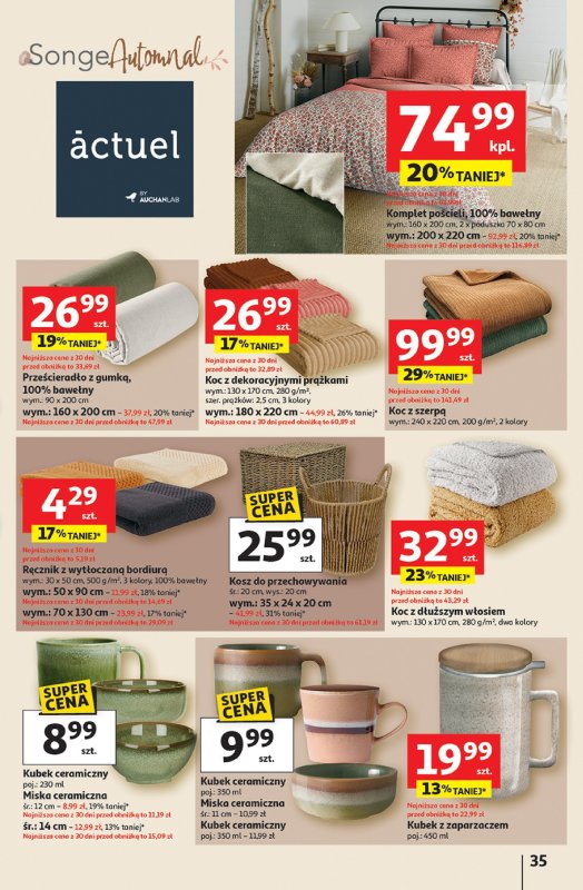 Auchan - gazetka promocyjna Pewność niskich cen Hipermarket od czwartku 18.09 do środy 24.09 - strona 35