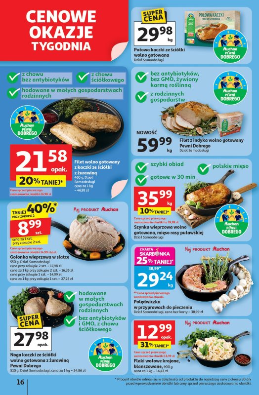 Auchan - gazetka promocyjna Pewność niskich cen Hipermarket od czwartku 18.09 do środy 24.09 - strona 16