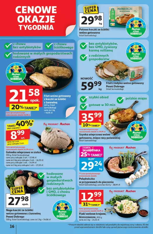 Auchan - gazetka promocyjna Pewność niskich cen Hipermarket od czwartku 18.09 do środy 24.09 - strona 16