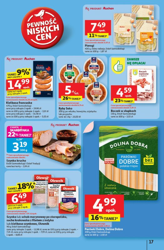 Auchan - gazetka promocyjna Pewność niskich cen Hipermarket od czwartku 18.09 do środy 24.09 - strona 17