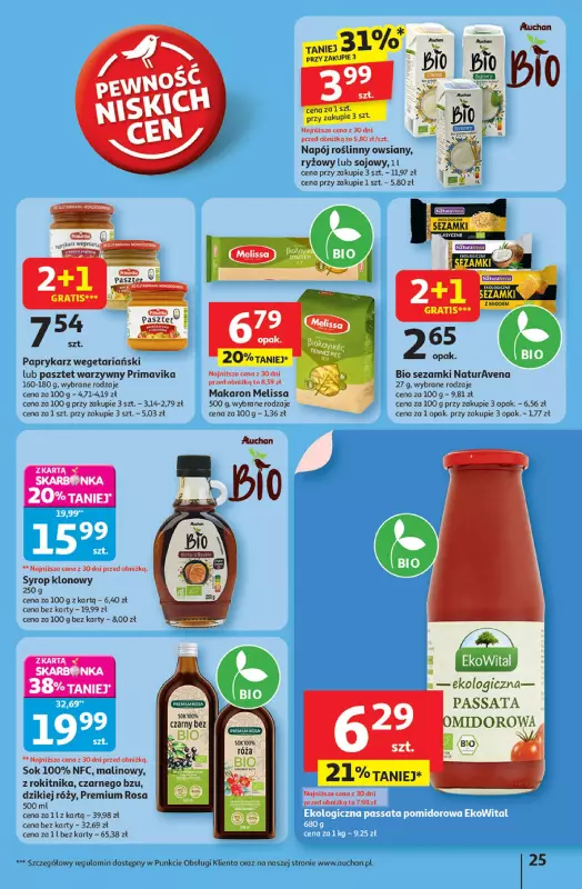 Auchan - gazetka promocyjna Pewność niskich cen Hipermarket od czwartku 18.09 do środy 24.09 - strona 25