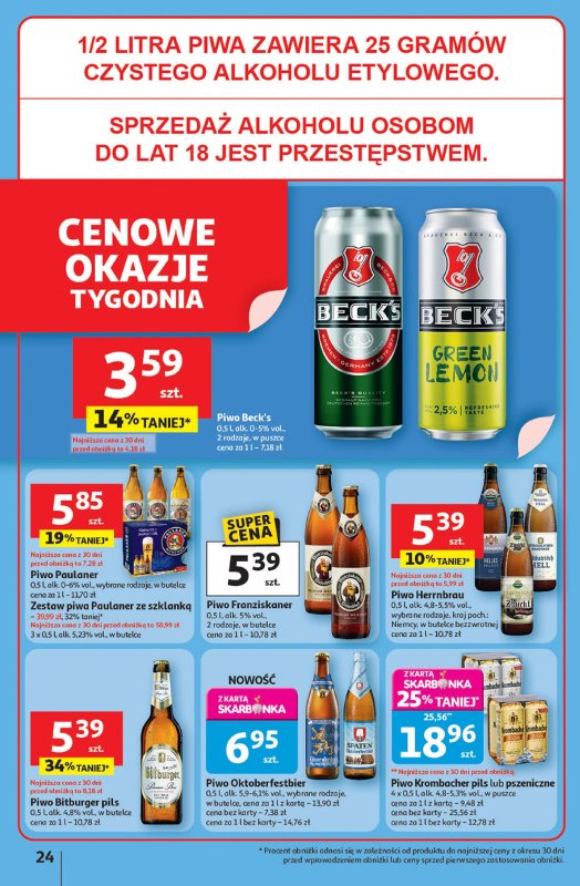 Auchan - gazetka promocyjna Pewność niskich cen Hipermarket od czwartku 18.09 do środy 24.09 - strona 24