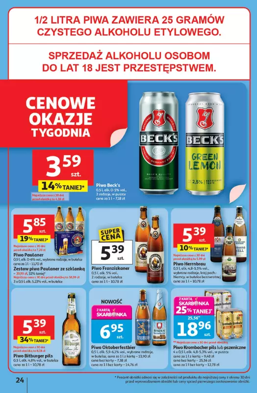 Auchan - gazetka promocyjna Pewność niskich cen Hipermarket od czwartku 18.09 do środy 24.09 - strona 24