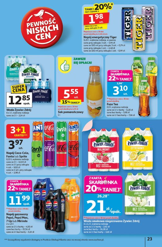 Auchan - gazetka promocyjna Pewność niskich cen Hipermarket od czwartku 18.09 do środy 24.09 - strona 23