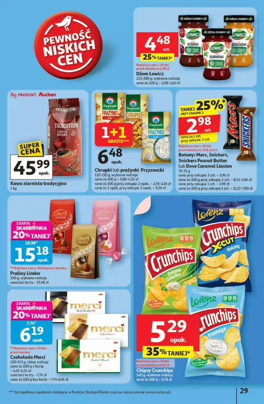 Auchan - gazetka promocyjna Pewność niskich cen Hipermarket od czwartku 18.09 do środy 24.09 - strona 29