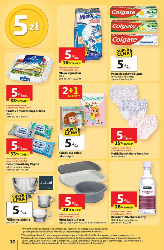 Auchan - gazetka promocyjna Pewność niskich cen Hipermarket od czwartku 18.09 do środy 24.09 - strona 10