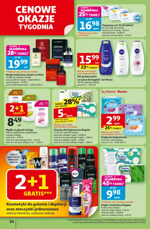 Auchan - gazetka promocyjna Gazetka Pewność niskich cen Hipermarket Auchan  do środy 01.10 - strona 34
