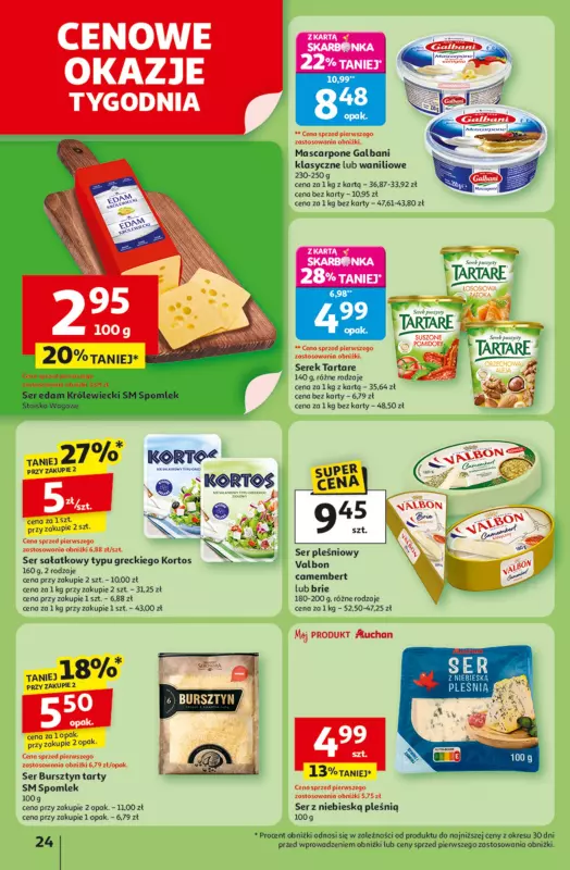 Auchan - gazetka promocyjna Gazetka Pewność niskich cen Hipermarket Auchan od czwartku 25.09 do środy 01.10 - strona 24
