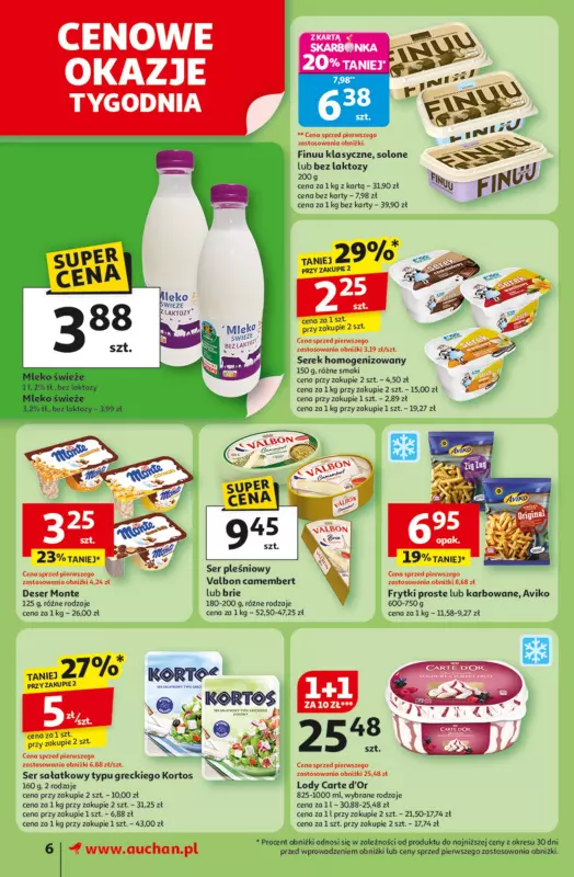 Auchan - gazetka promocyjna Gazetka Pewność niskich cen Supermarket Auchan od czwartku 25.09 do środy 01.10 - strona 6