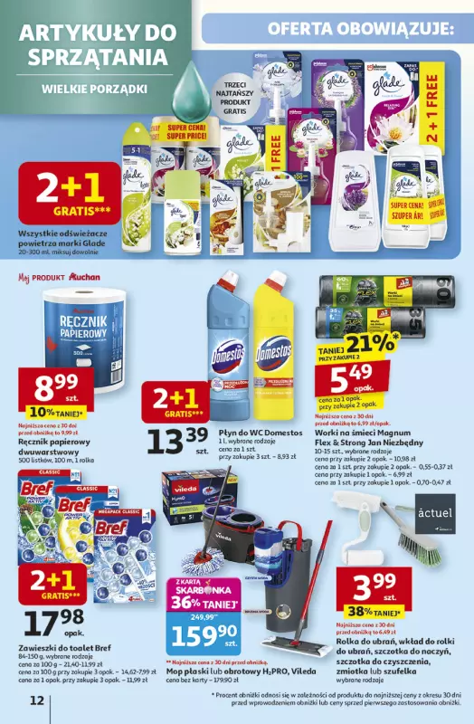 Auchan - gazetka promocyjna Gazetka Pewność niskich cen Hipermarket Auchan od czwartku 02.10 do środy 08.10 - strona 12