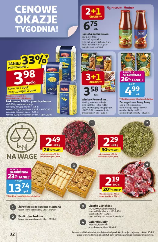 Auchan - gazetka promocyjna Gazetka Pewność niskich cen Hipermarket Auchan  do środy 08.10 - strona 32