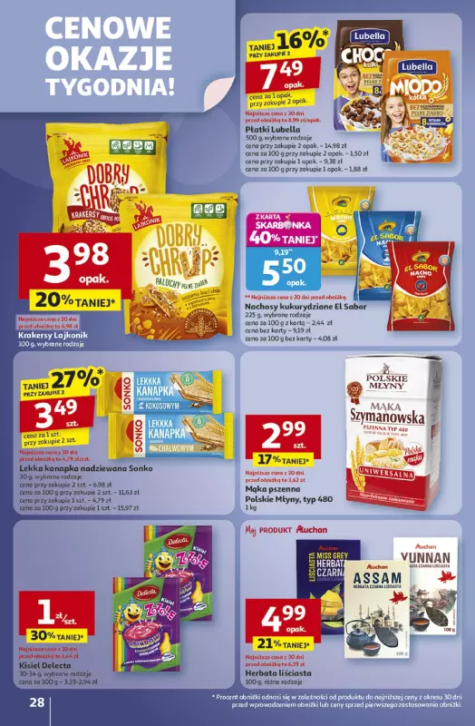 Auchan - gazetka promocyjna Gazetka Pewność niskich cen Hipermarket Auchan  do środy 08.10 - strona 28
