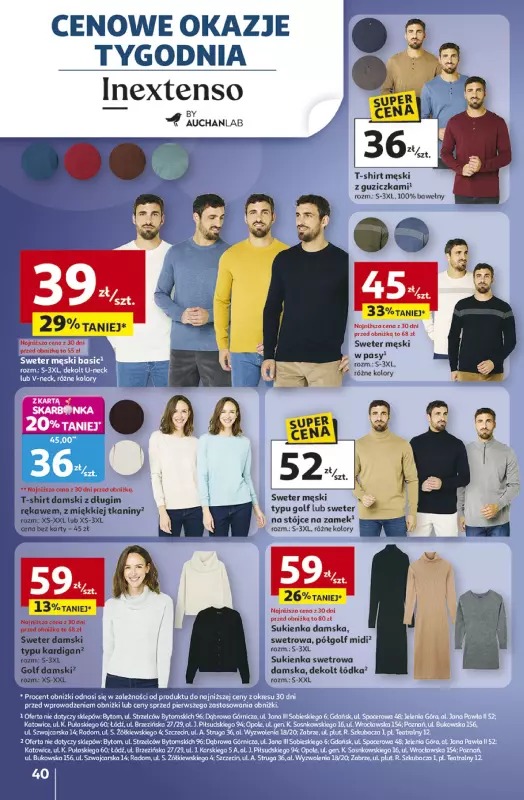 Auchan - gazetka promocyjna Gazetka Pewność niskich cen Hipermarket Auchan  do środy 08.10 - strona 40