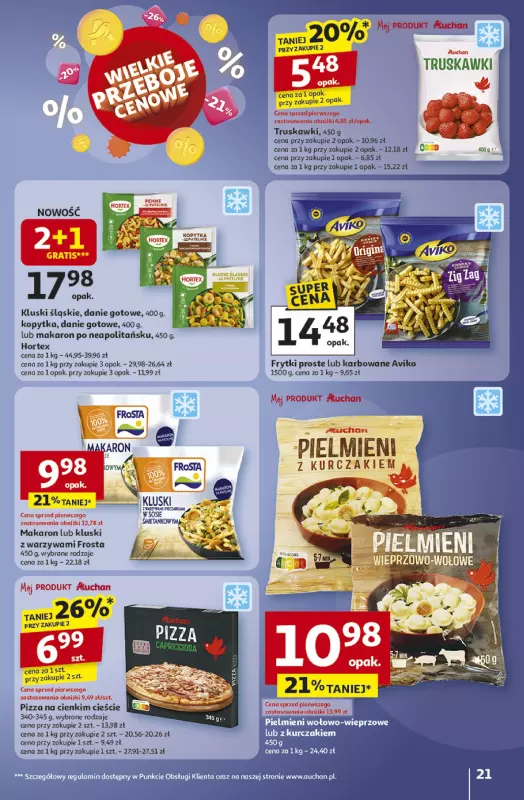 Auchan - gazetka promocyjna Gazetka Pewność niskich cen Hipermarket Auchan od czwartku 02.10 do środy 08.10 - strona 21