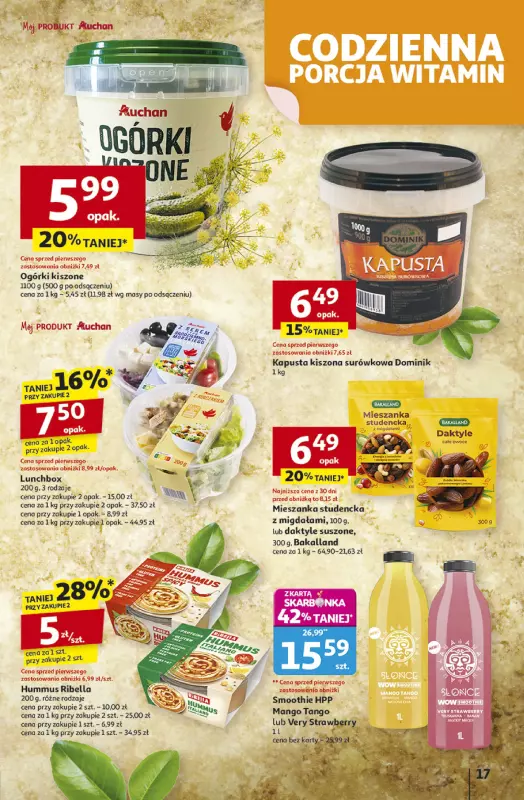 Auchan - gazetka promocyjna Gazetka Pewność niskich cen Hipermarket Auchan  do środy 08.10 - strona 17