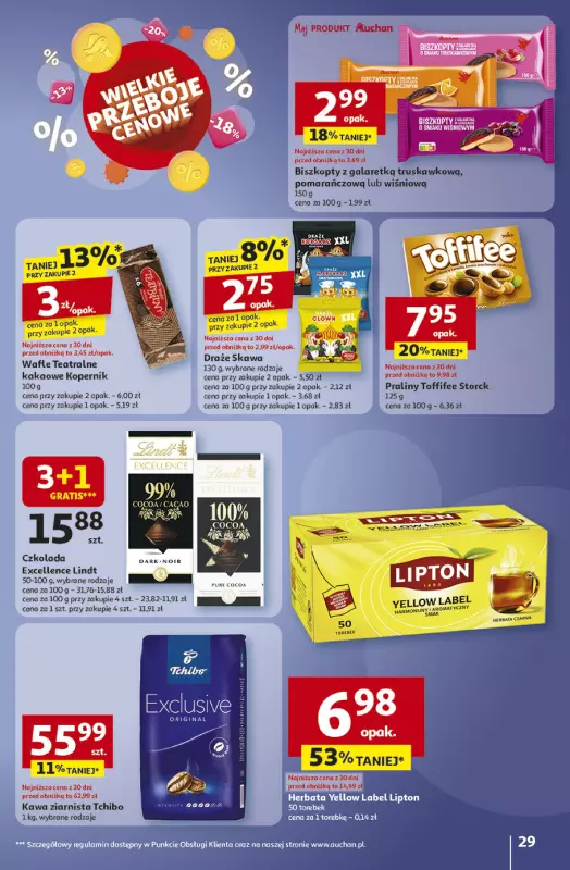 Auchan - gazetka promocyjna Gazetka Pewność niskich cen Hipermarket Auchan  do środy 08.10 - strona 29