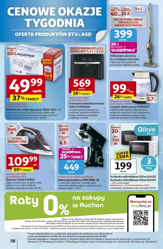 Auchan - gazetka promocyjna Gazetka Pewność niskich cen Hipermarket Auchan od czwartku 02.10 do środy 08.10 - strona 38
