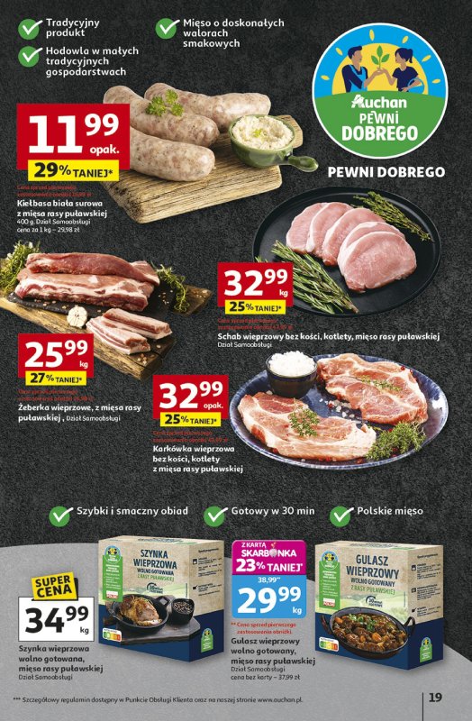 Auchan - gazetka promocyjna Gazetka Pewność niskich cen Hipermarket Auchan  do środy 08.10 - strona 19