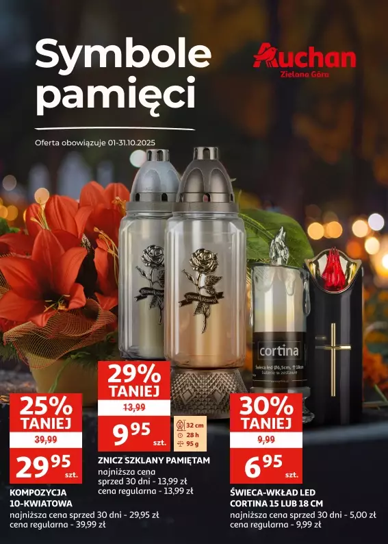 Auchan - gazetka promocyjna Gazetka Zielona Góra I Symbole pamięci od środy 01.10 do piątku 31.10