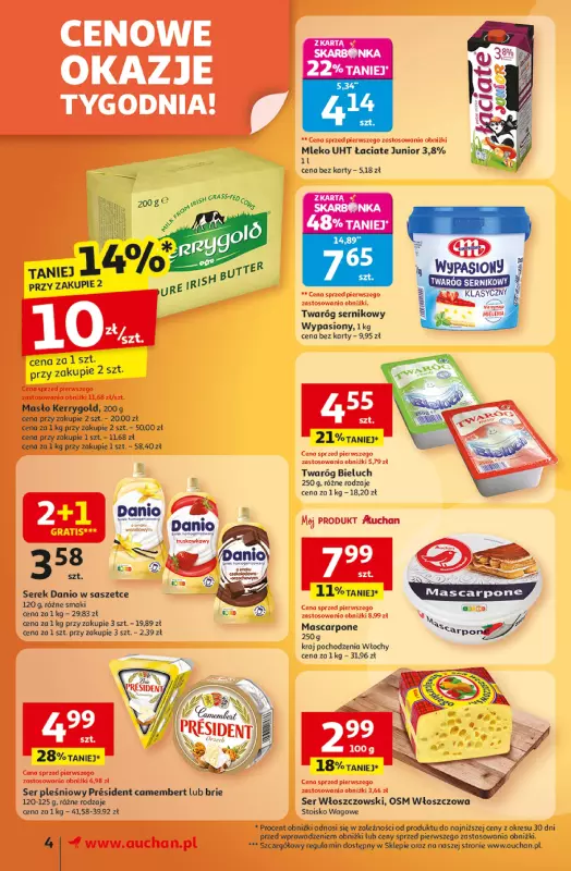 Auchan - gazetka promocyjna Gazetka Wielkie przeboje cenowe Supermarket Auchan od czwartku 09.10 do środy 15.10 - strona 4