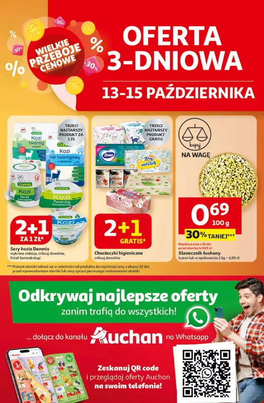Auchan - gazetka promocyjna Gazetka Wielkie przeboje cenowe Hipermarket Auchan od czwartku 09.10 do środy 15.10 - strona 3