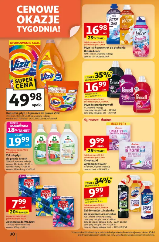 Auchan - gazetka promocyjna Gazetka Wielkie przeboje cenowe Hipermarket Auchan od czwartku 09.10 do środy 15.10 - strona 30